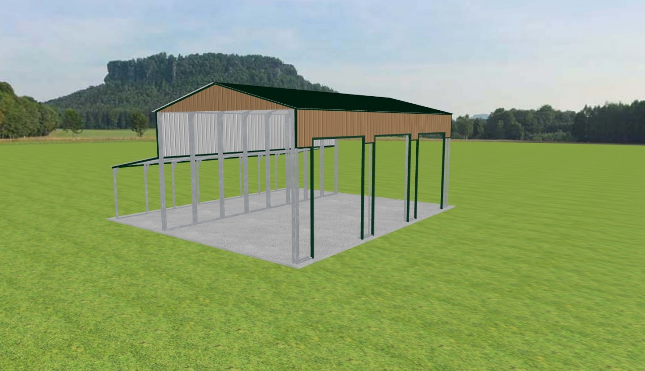 3 Car Carport 24 x 40 x 16 — photo 1