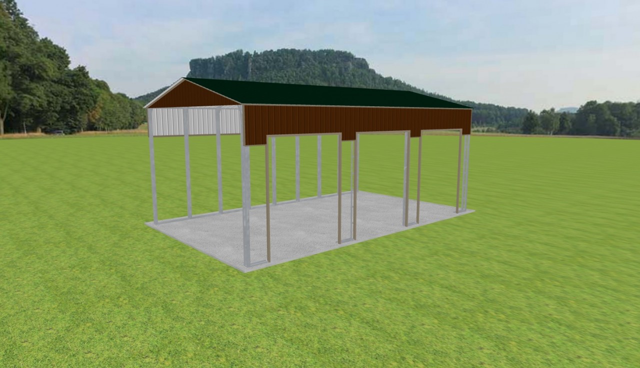 3 Car Carport 24 x 40 x 16 — photo 1