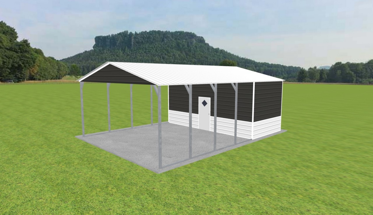 Carport with Storage 22 x 30 x 10 — photo 1