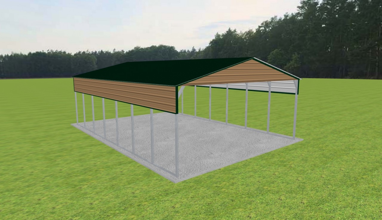 2 Car Carport 24 x 35 x 10 — photo 1