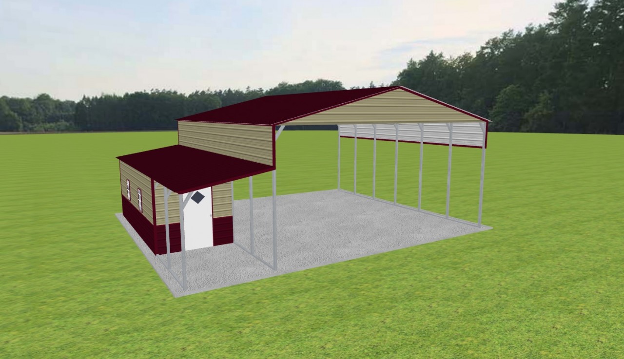 Carport with Storage 28 x 30 x 13 — photo 1