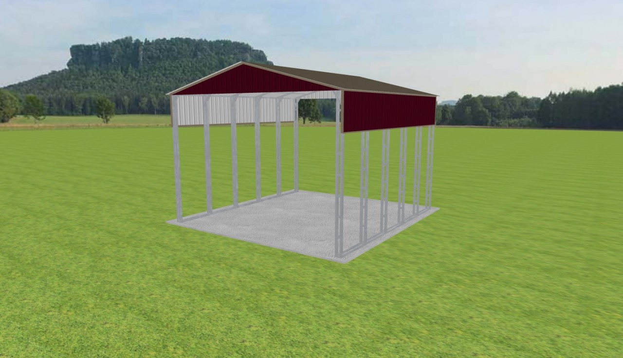 2 Car Carport 24 x 25 x 16 — photo 1