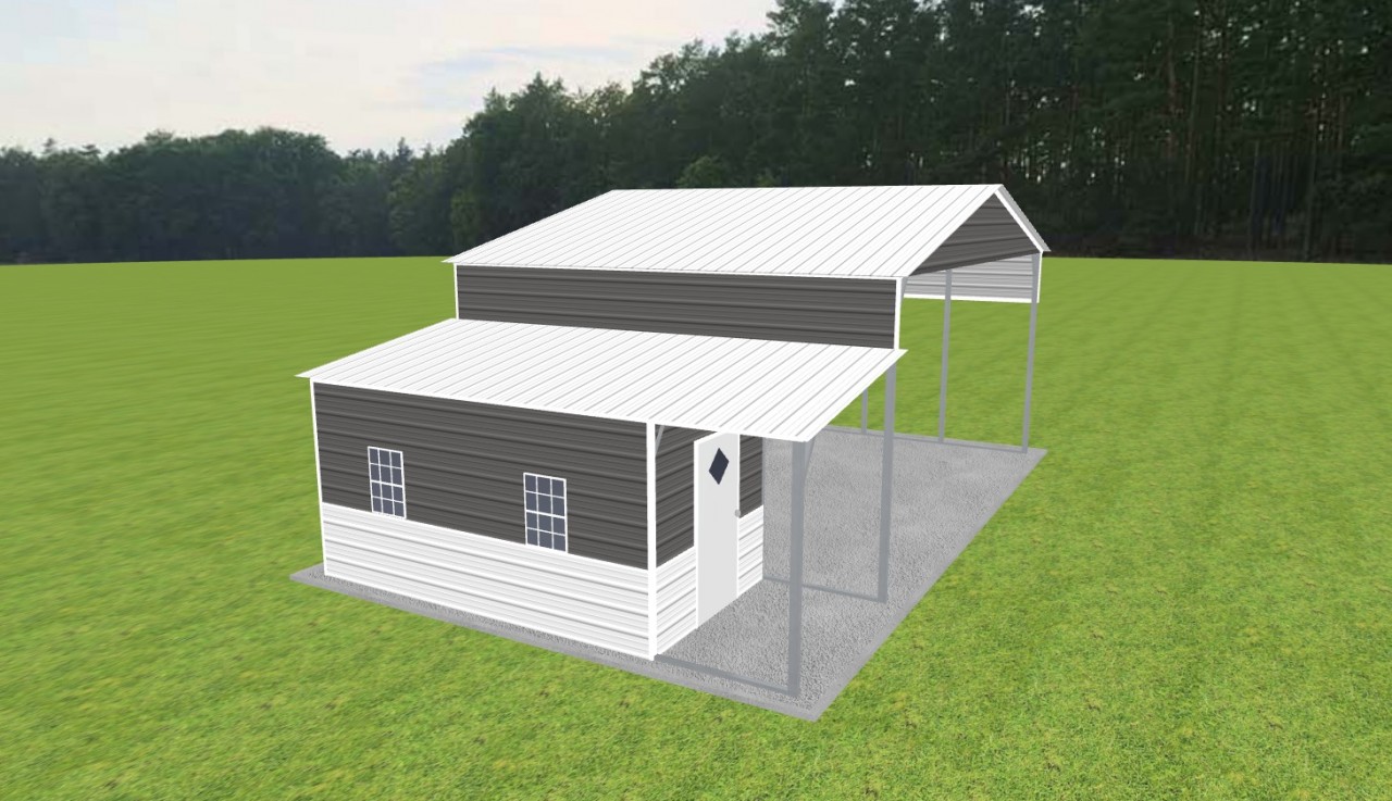 Carport with Storage 26 x 20 x 12 — photo 1
