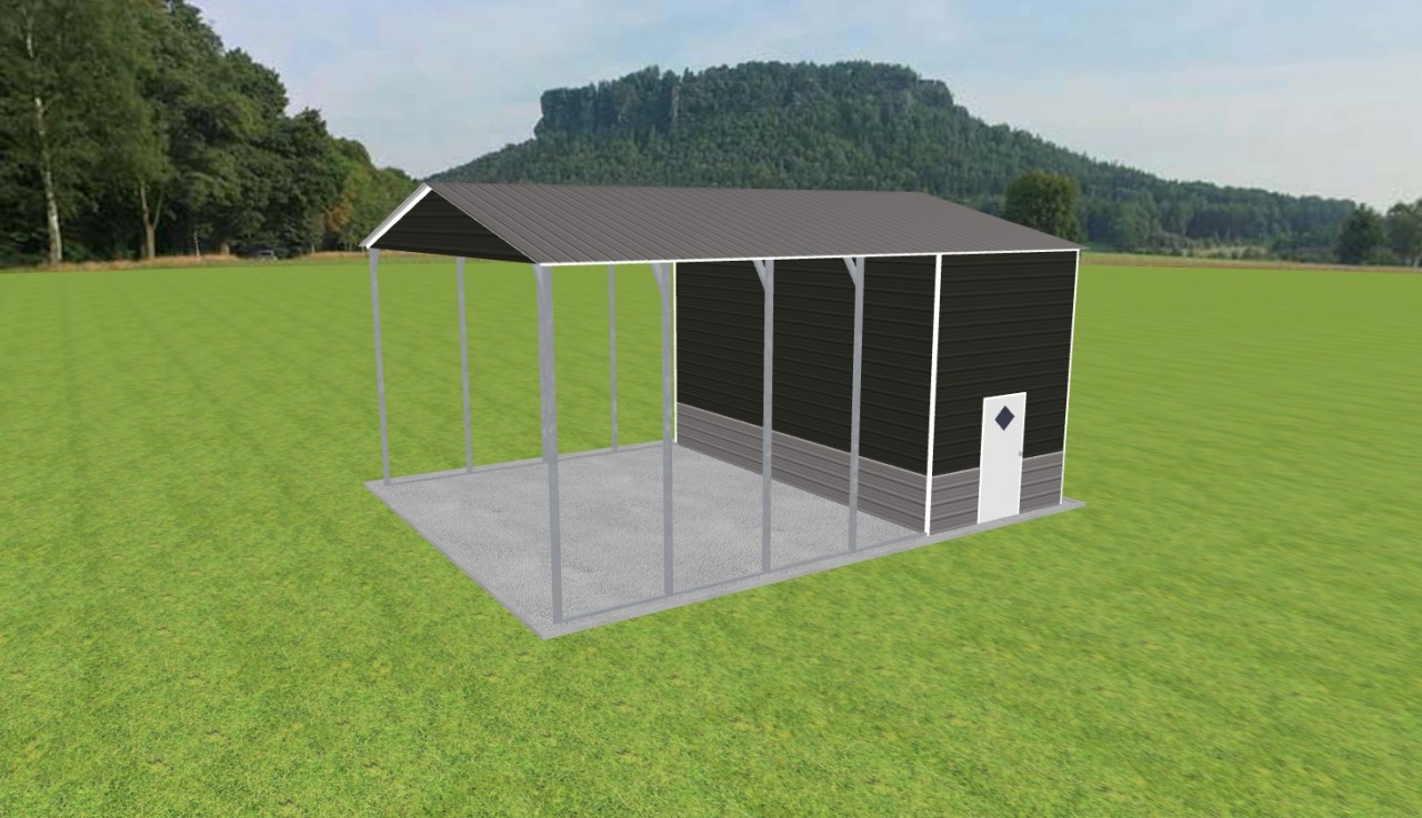 Carport with Storage 24 x 30 x 14 — photo 1