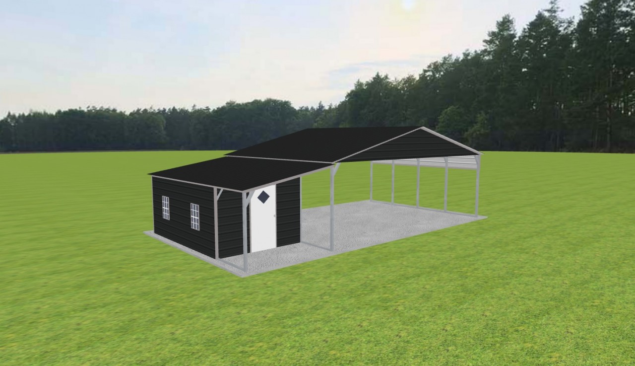 Carport with Storage 28 x 20 x 9 — photo 1