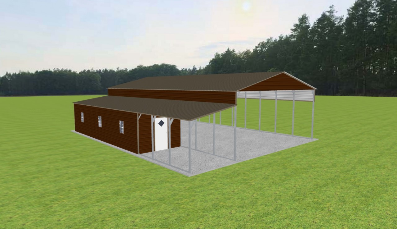 Carport with Storage 28 x 50 x 12 — photo 1