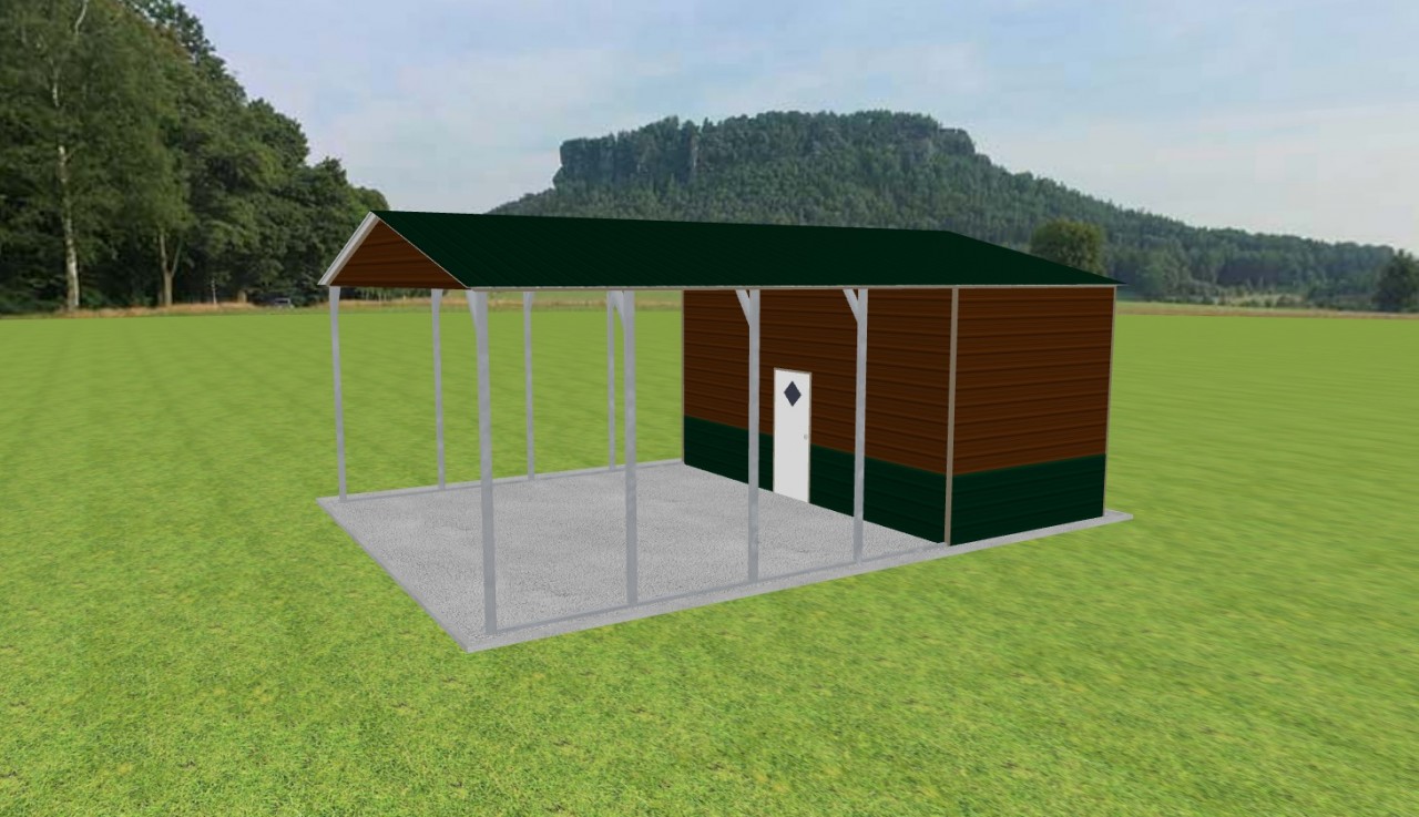 Carport with Storage 22 x 30 x 11 — photo 1