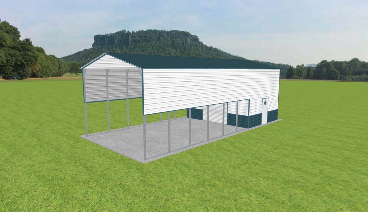 Carport with Storage 20 x 45 x 14 — photo 1