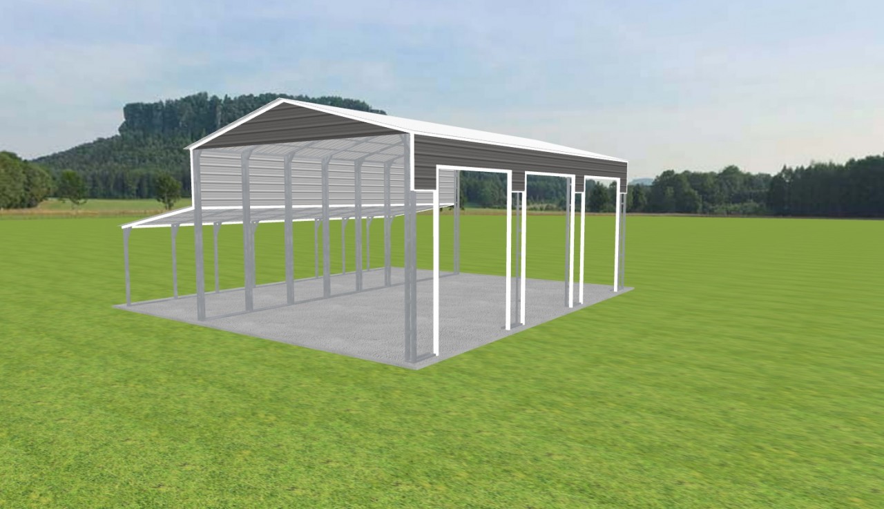 3 Car Carport 24 x 40 x 15 — photo 1