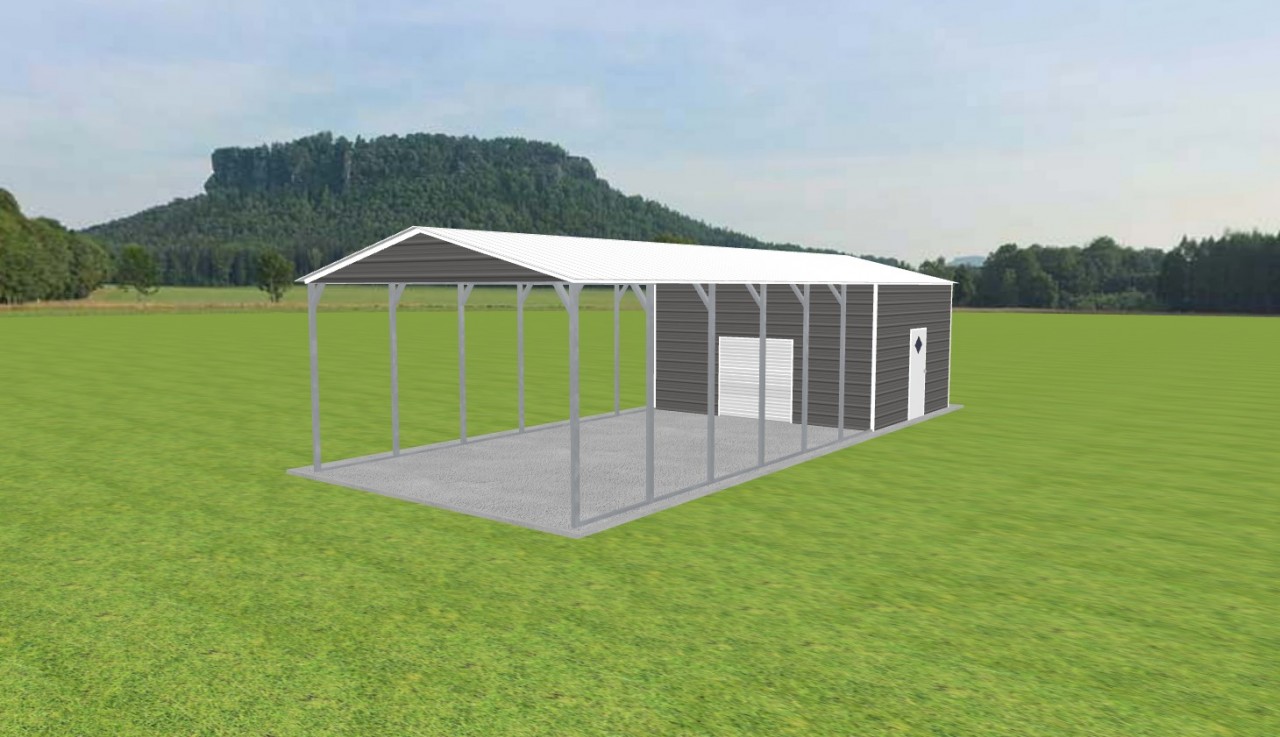 Carport with Storage 18 x 45 x 10 — photo 1