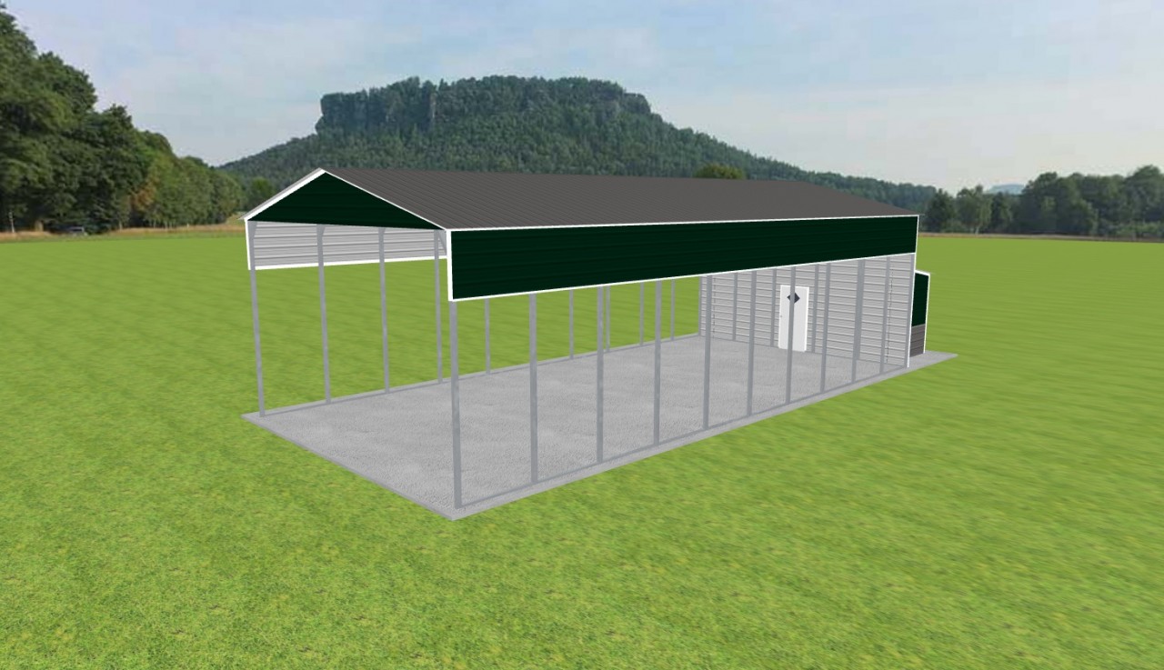Carport with Storage 24 x 50 x 14 — photo 1