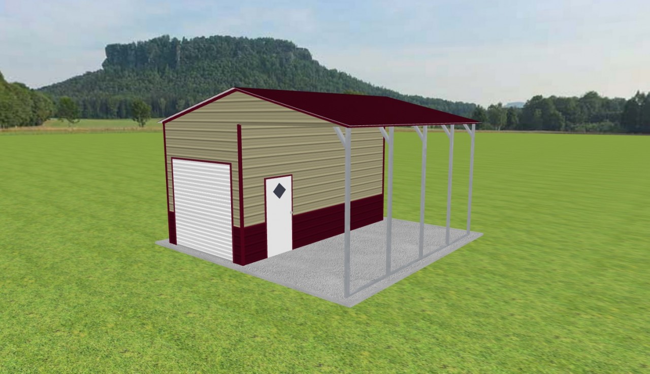 Carport with Storage 20 x 20 x 11 — photo 1