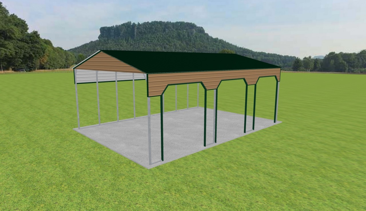 3 Car Carport 28 x 40 x 14 — photo 1