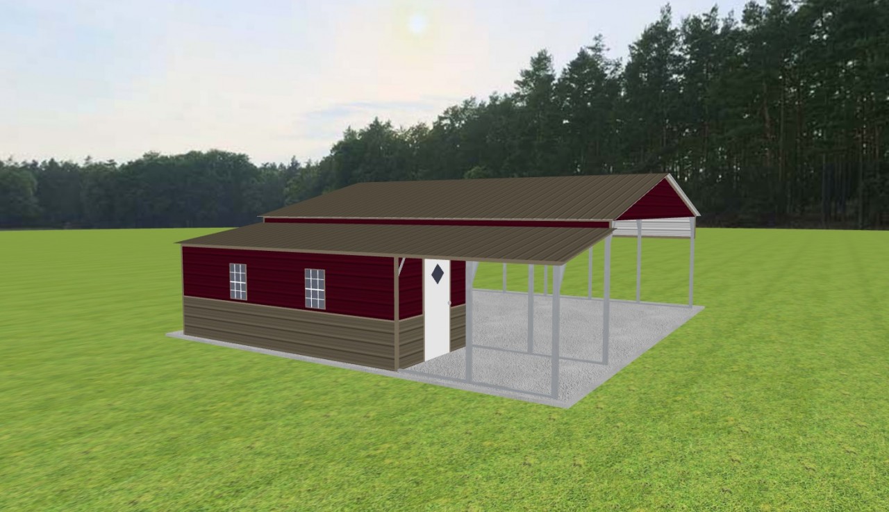 Carport with Storage 26 x 30 x 9 — photo 1