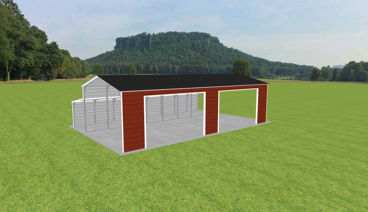 2 Car Carport 18 x 40 x 10 — photo 1