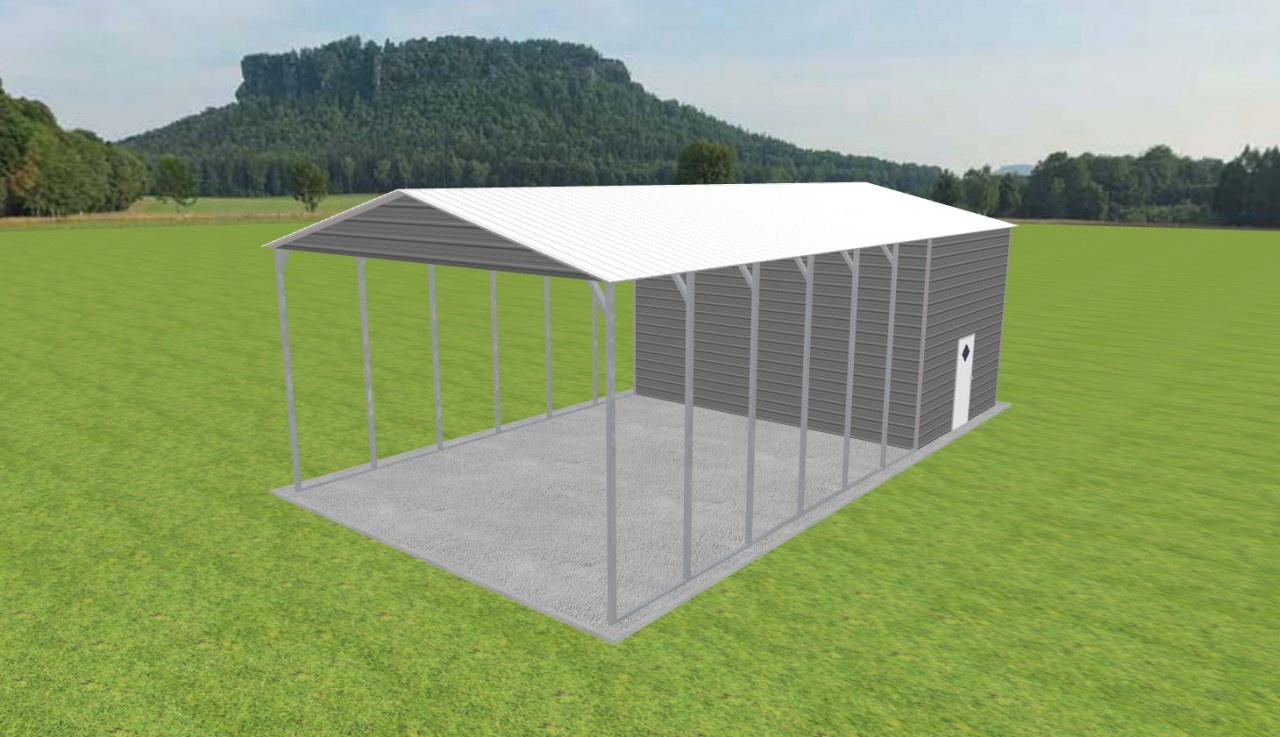 Carport with Storage 24 x 45 x 14 — photo 1