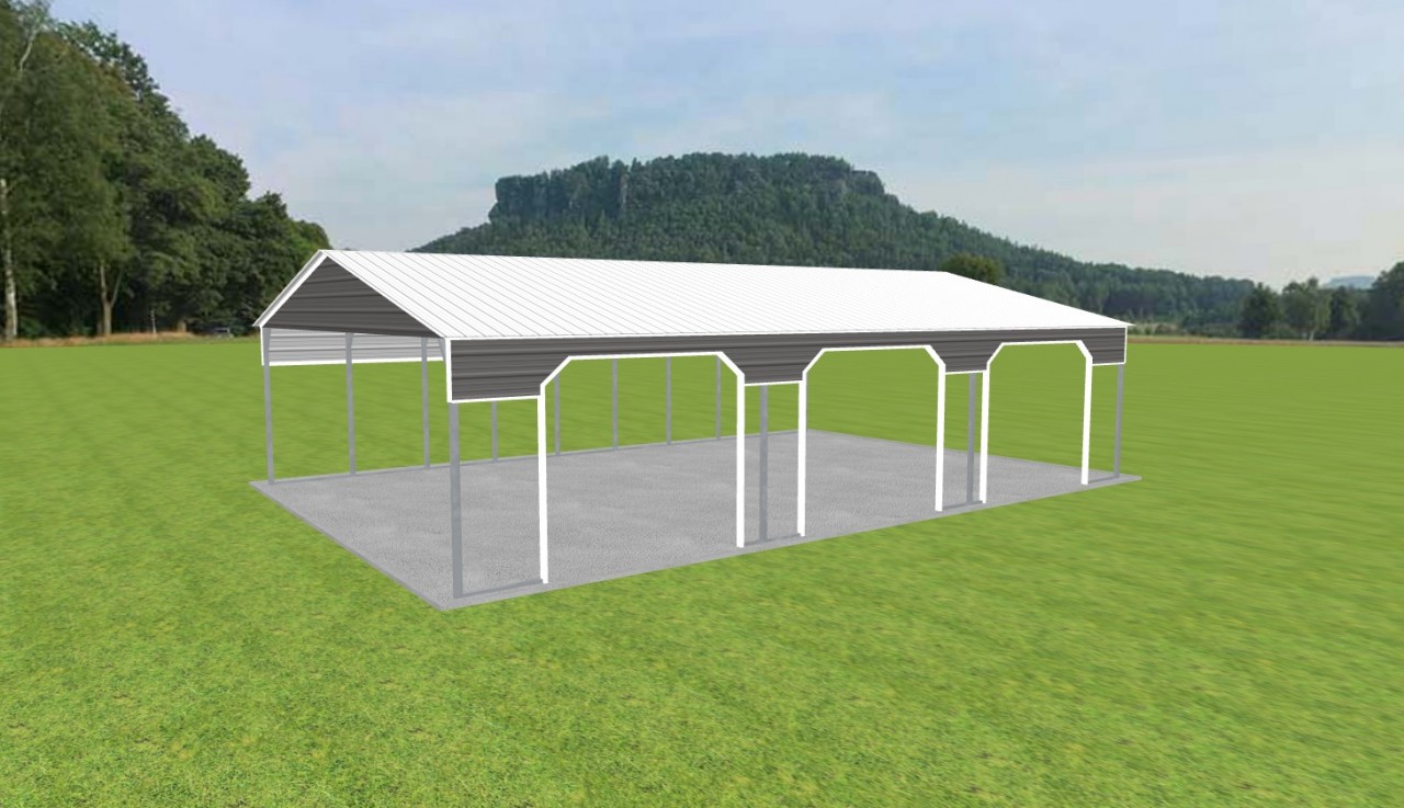3 Car Carport 30 x 45 x 10 — photo 1