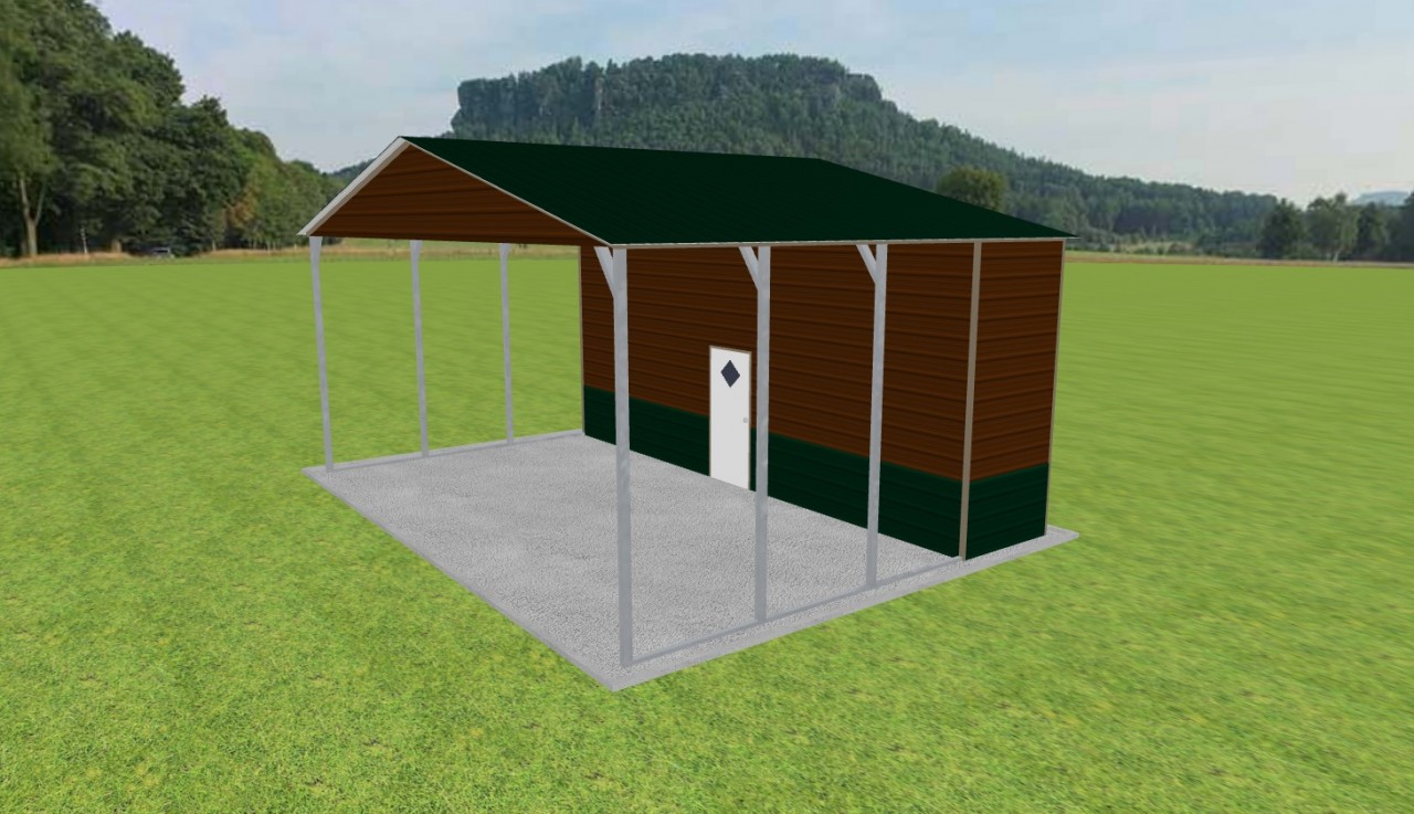 Carport with Storage 28 x 20 x 12 — photo 1