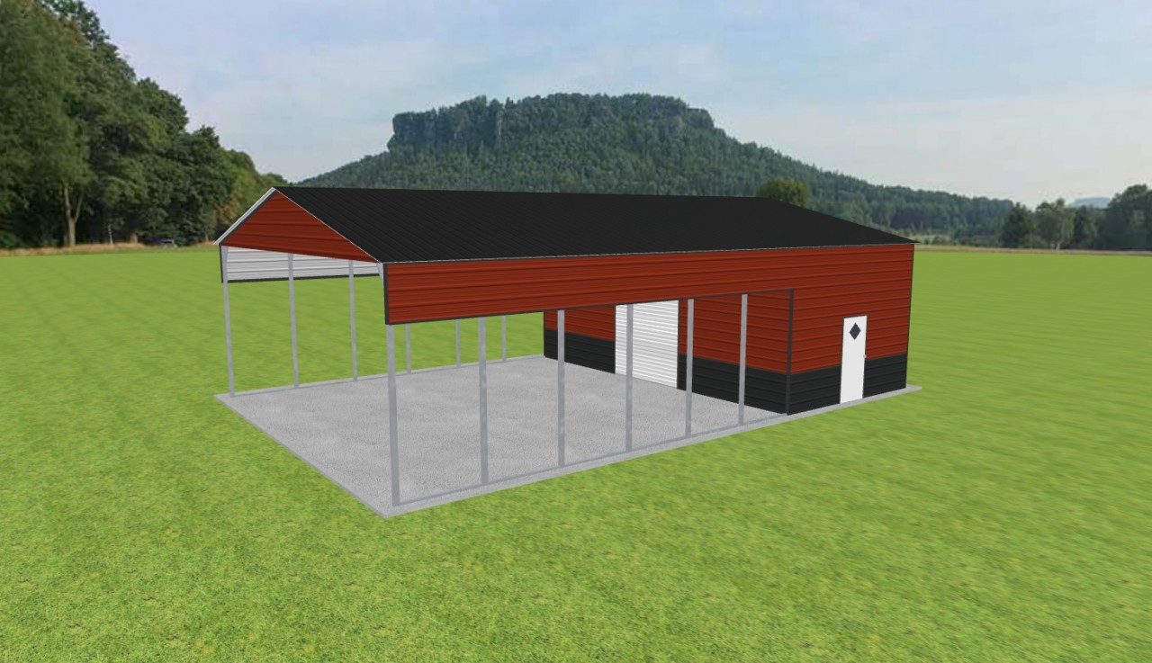 Carport with Storage 30 x 45 x 12 — photo 1