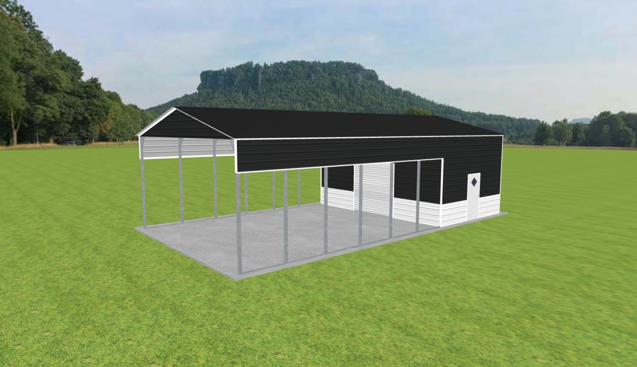 Carport with Storage 24 x 45 x 12 — photo 1