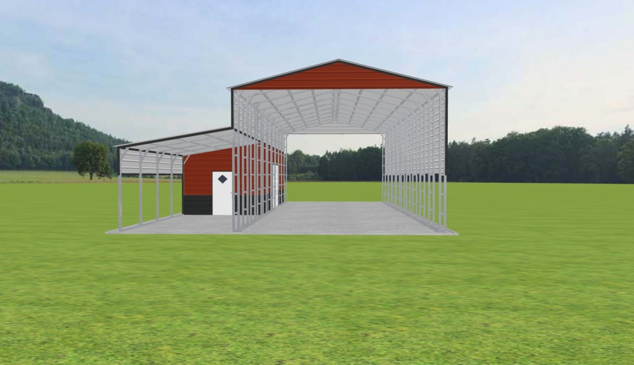 Carport with Storage 22 x 50 x 15 — photo 1