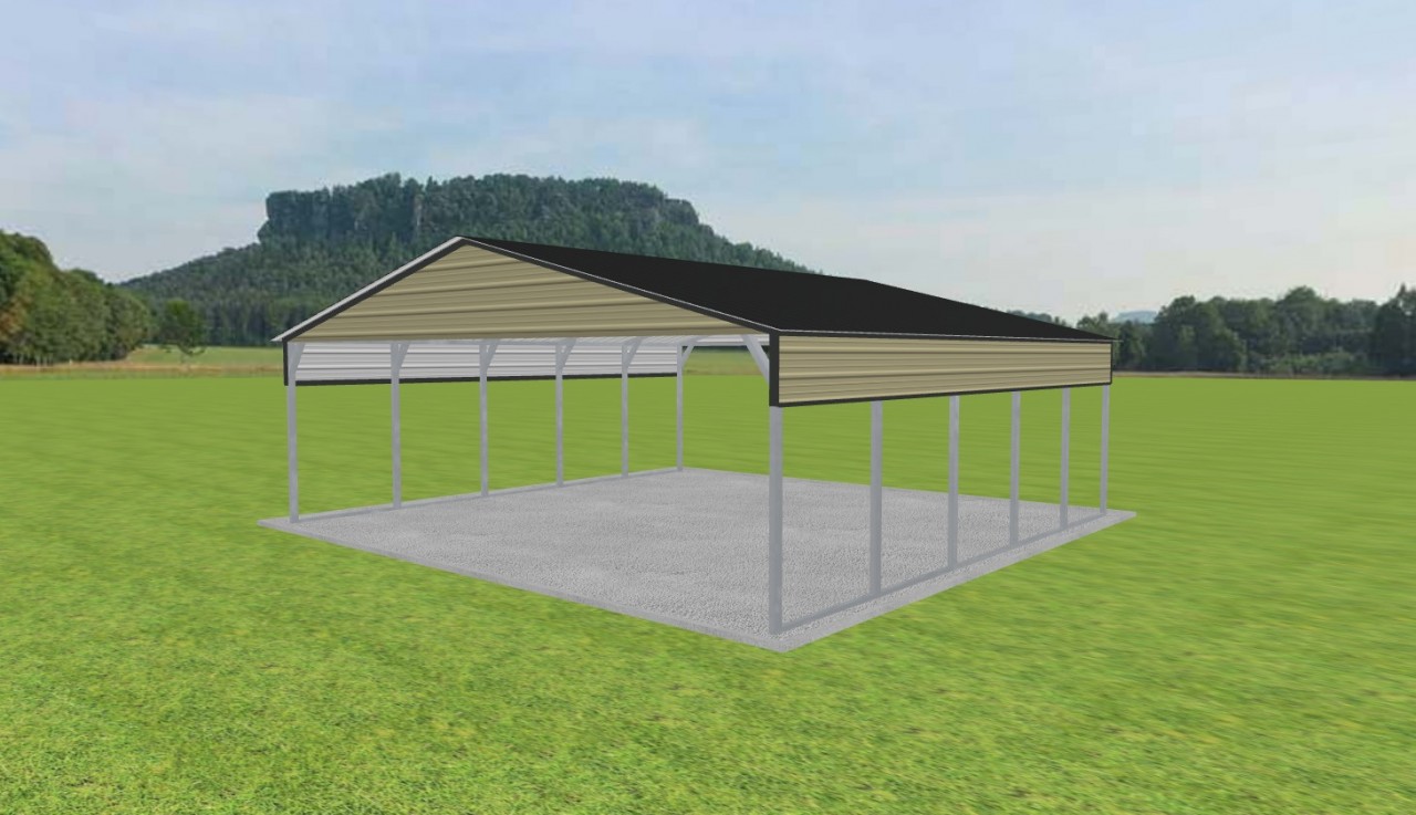 3 Car Carport 26 x 25 x 8 — photo 1