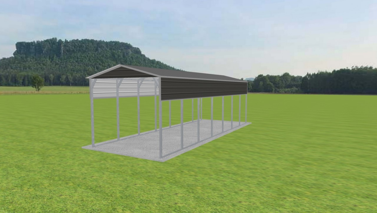 1 Car Carport 12 x 35 x 10, 12' x 35' x 10' metal carport