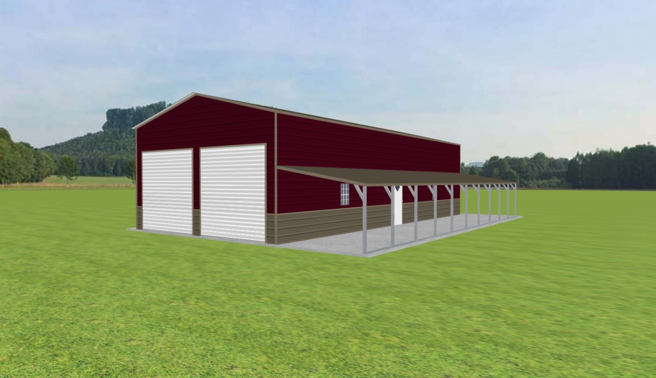 Garage with Lean To 24 x 50 x 13 — photo 1