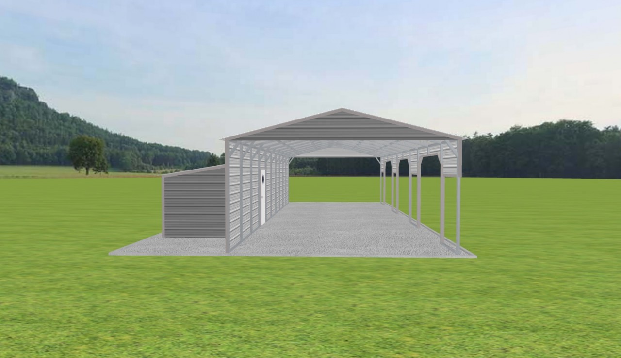 Carport with Storage 18 x 50 x 9 — photo 1