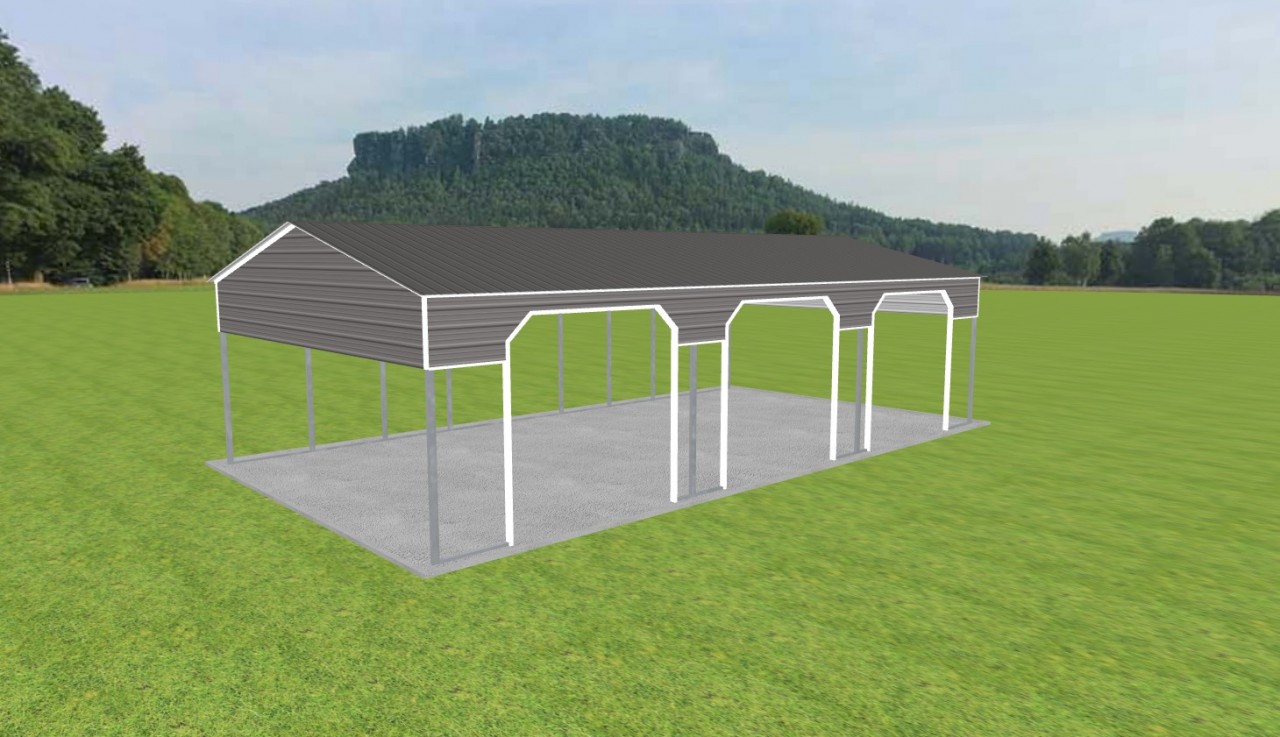 3 Car Carport 24 x 45 x 11 — photo 1