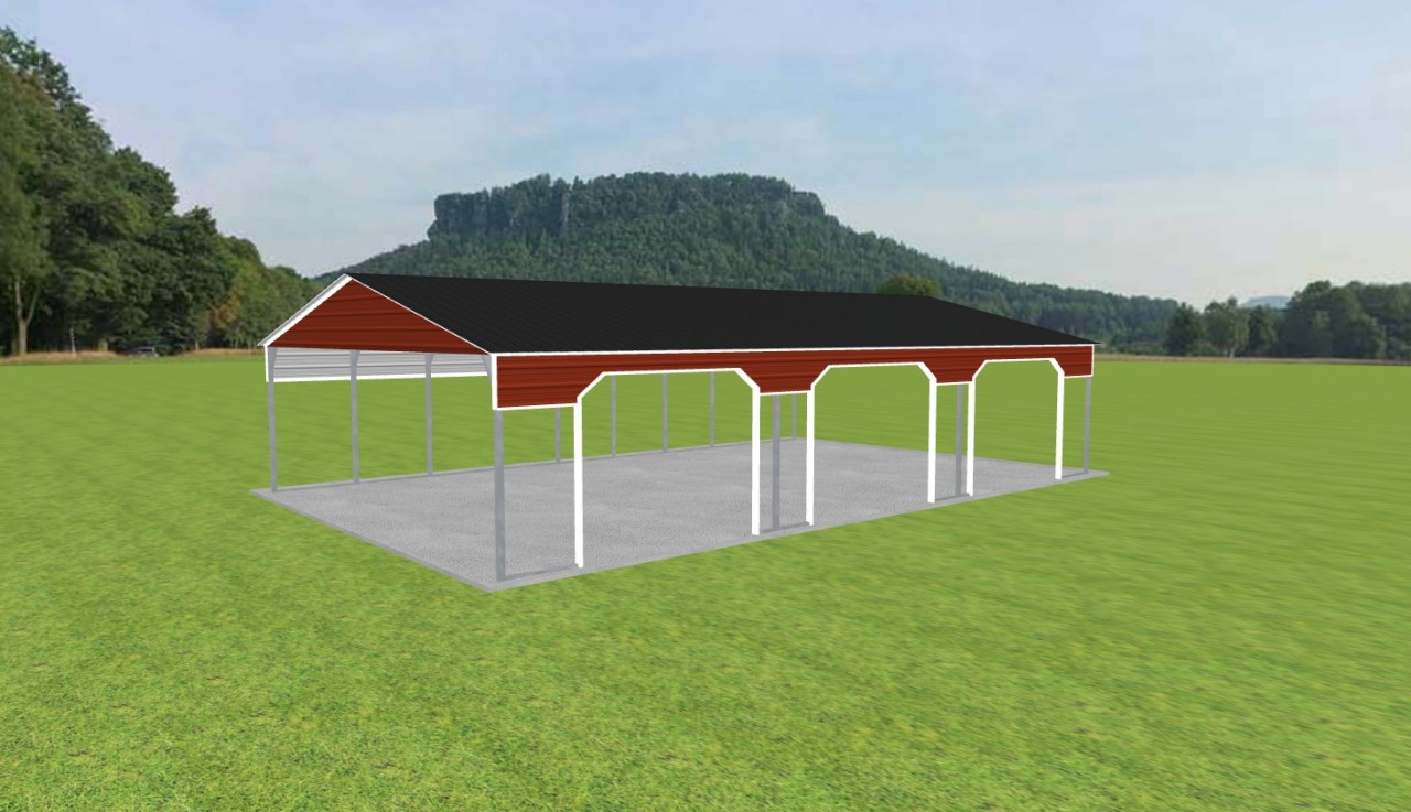 3 Car Carport 28 x 45 x 9 — photo 1