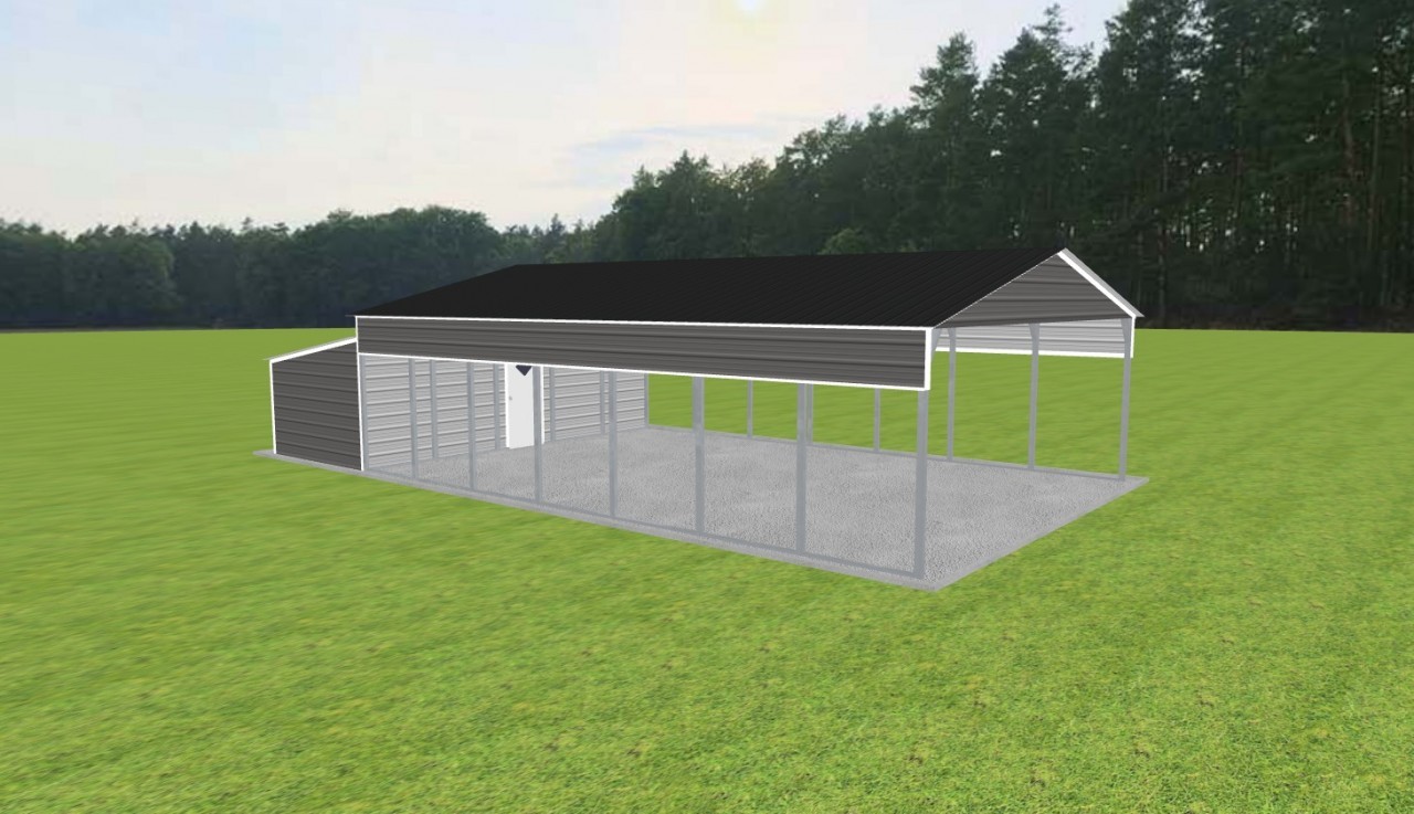 Carport with Storage 24 x 35 x 9 — photo 1