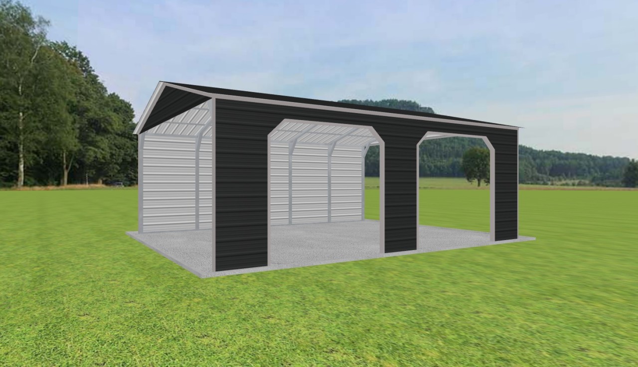 2 Car Carport 20 x 25 x 9 — photo 1