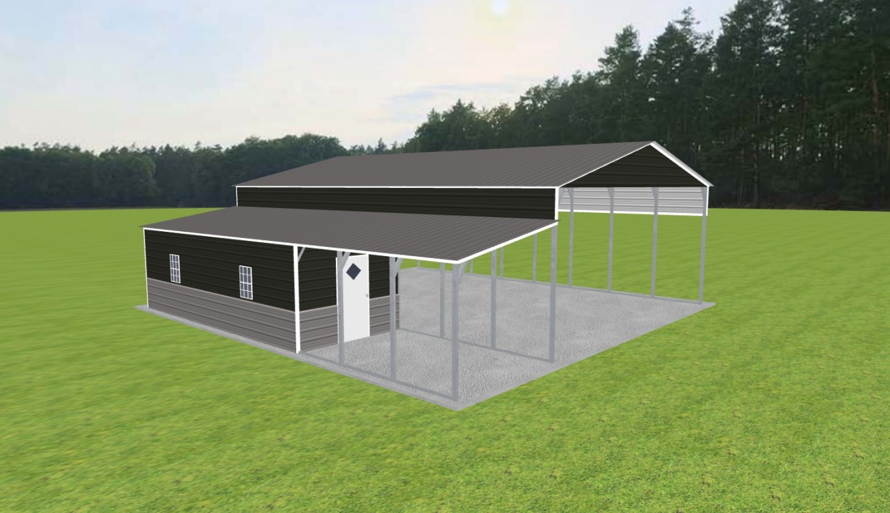 Carport with Storage 28 x 40 x 12 — photo 1