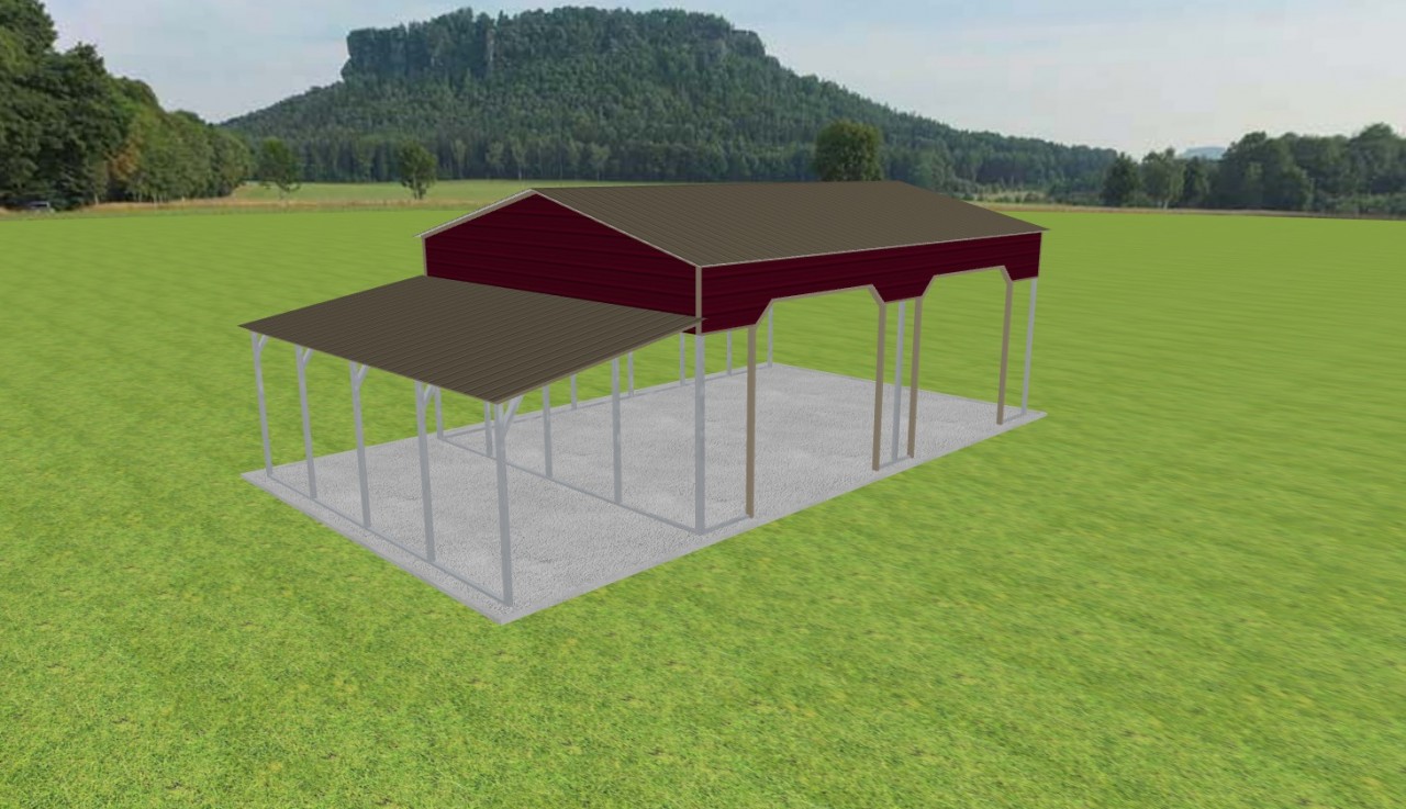 2 Car Carport 22 x 30 x 12 — photo 1