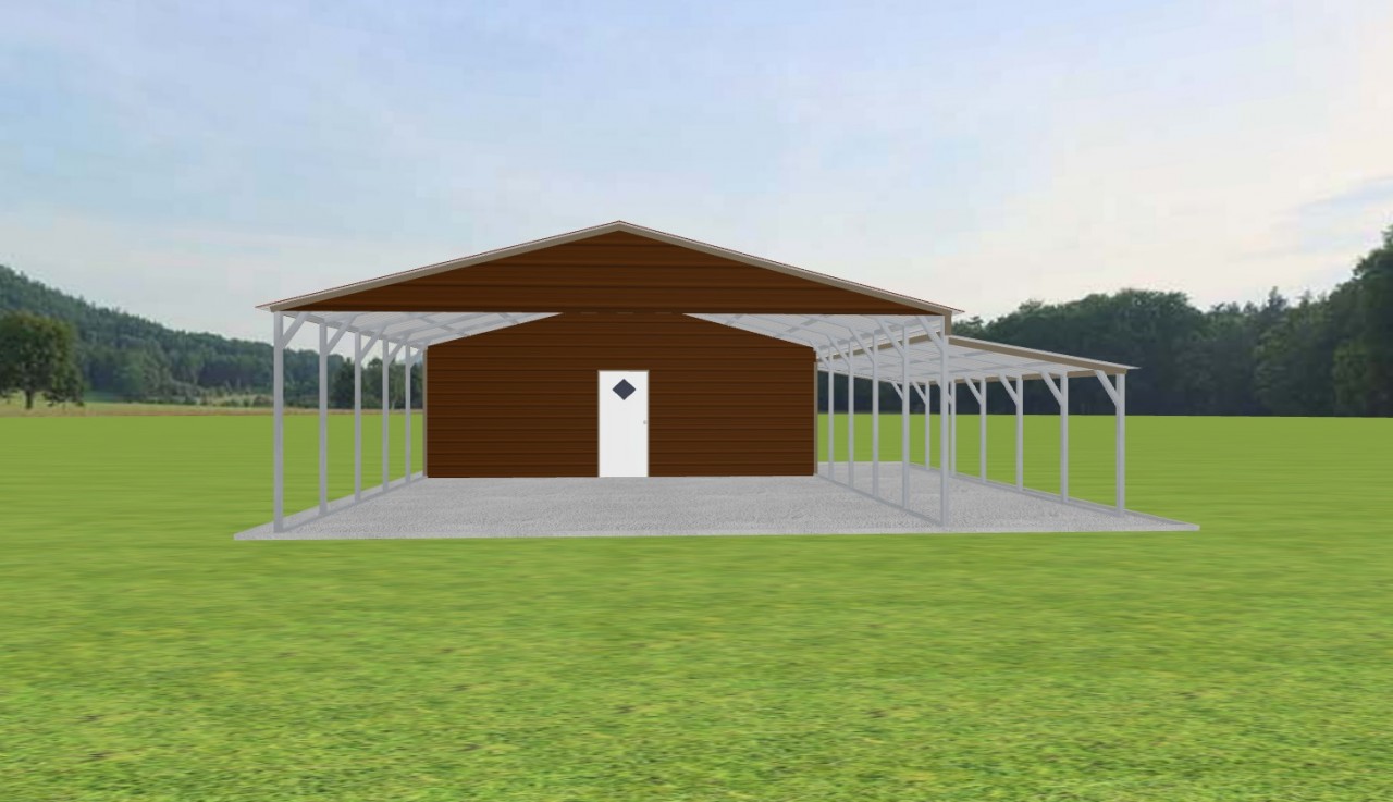 Carport with Storage 24 x 35 x 8 — photo 1