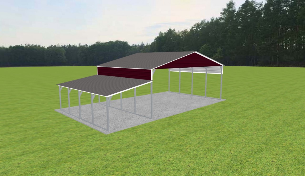 3 Car Carport 28 x 20 x 10 — photo 1