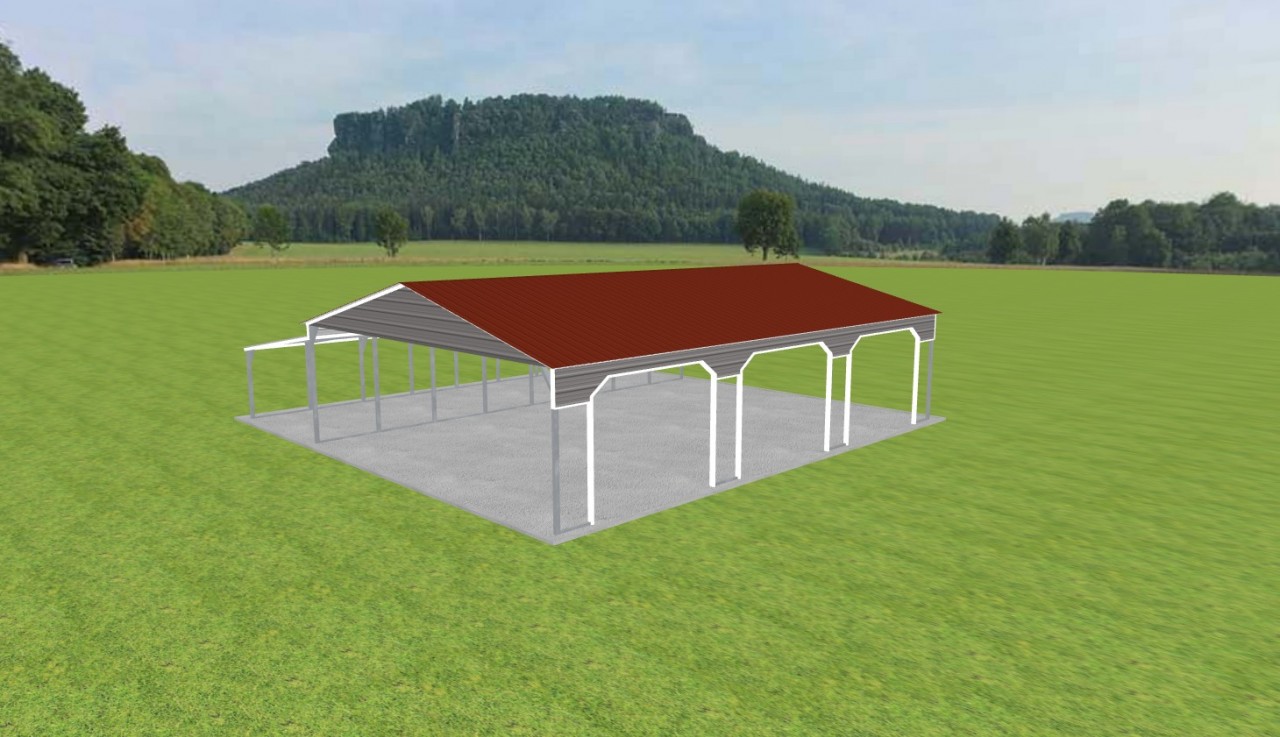 3 Car Carport 28 x 40 x 9 — photo 1