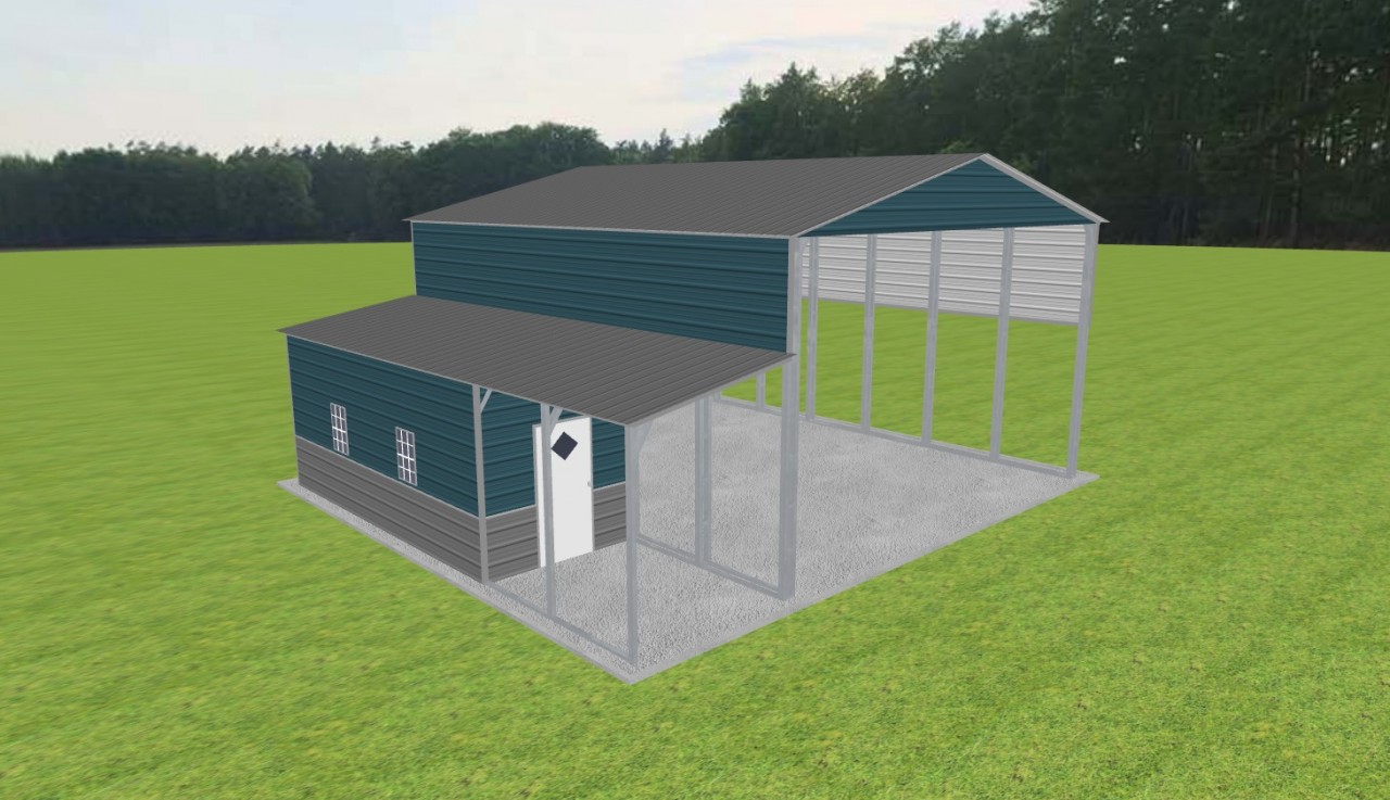 Carport with Storage 26 x 30 x 15 — photo 1