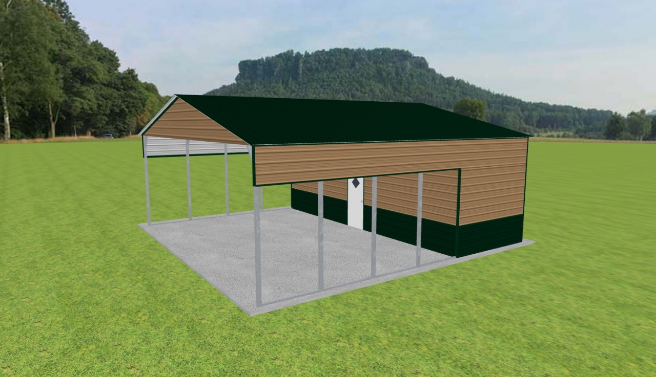 Carport with Storage 30 x 30 x 11 — photo 1