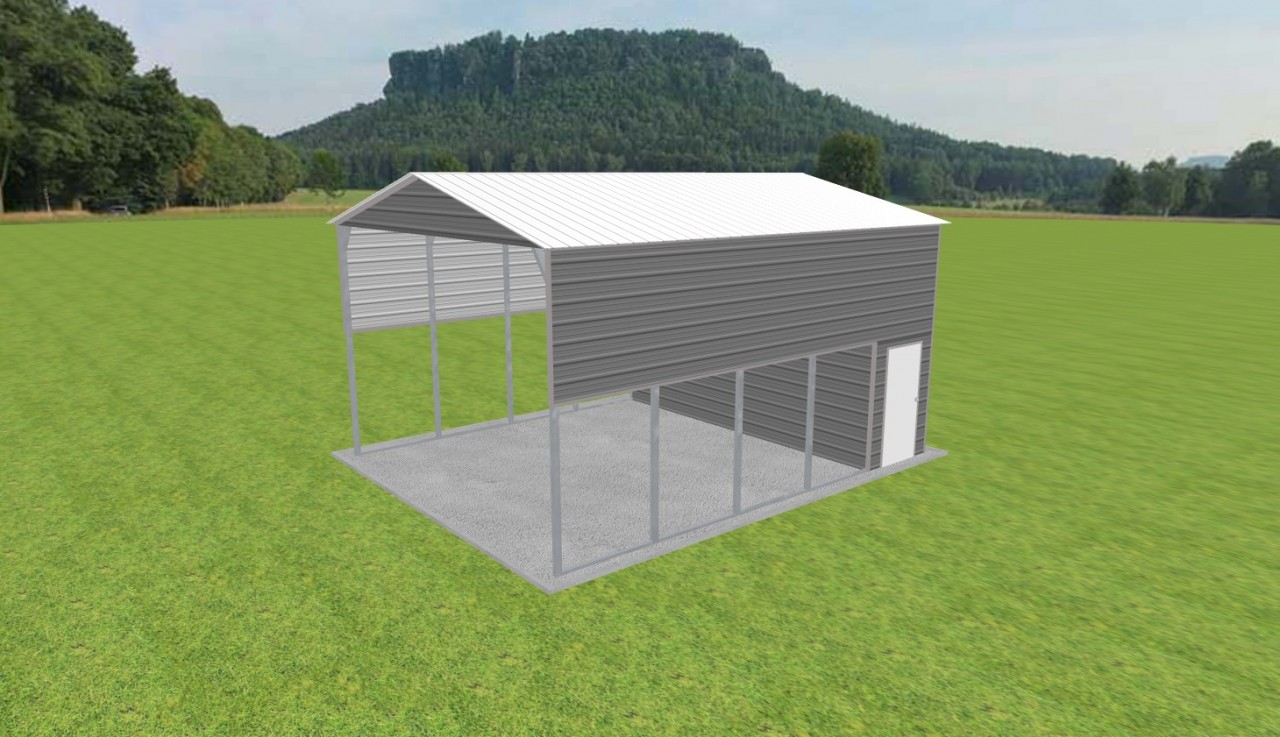 Carport with Storage 20 x 25 x 13 — photo 1