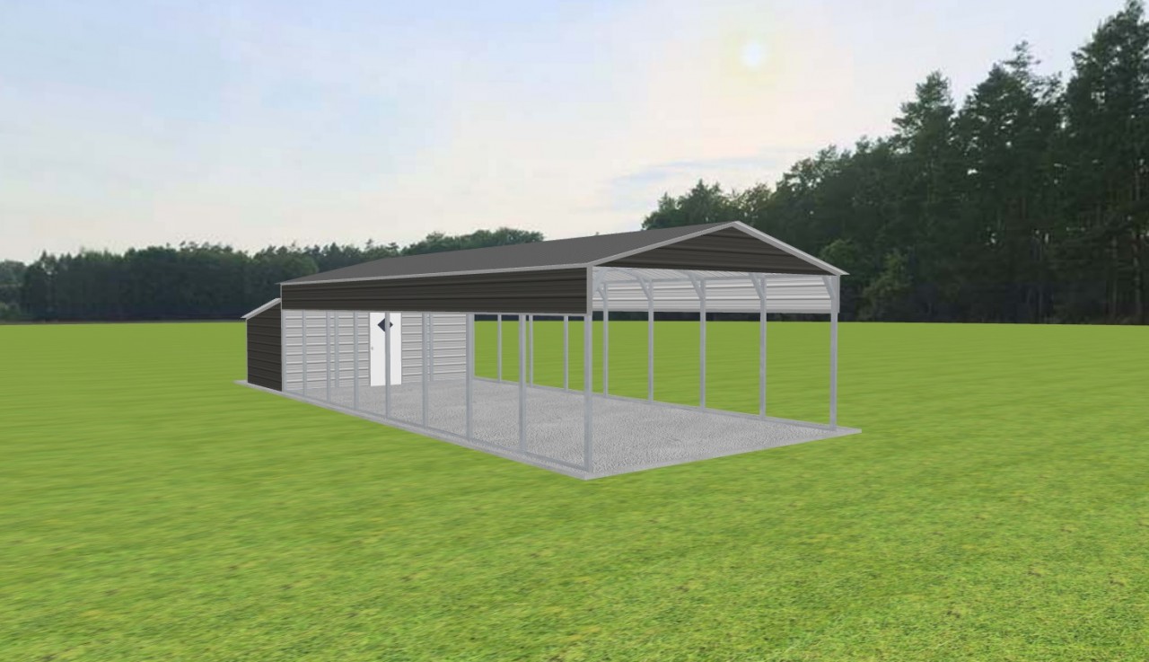 Carport with Storage 18 x 40 x 9 — photo 1