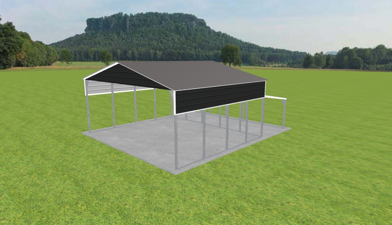 2 Car Carport 24 x 20 x 10 — photo 1