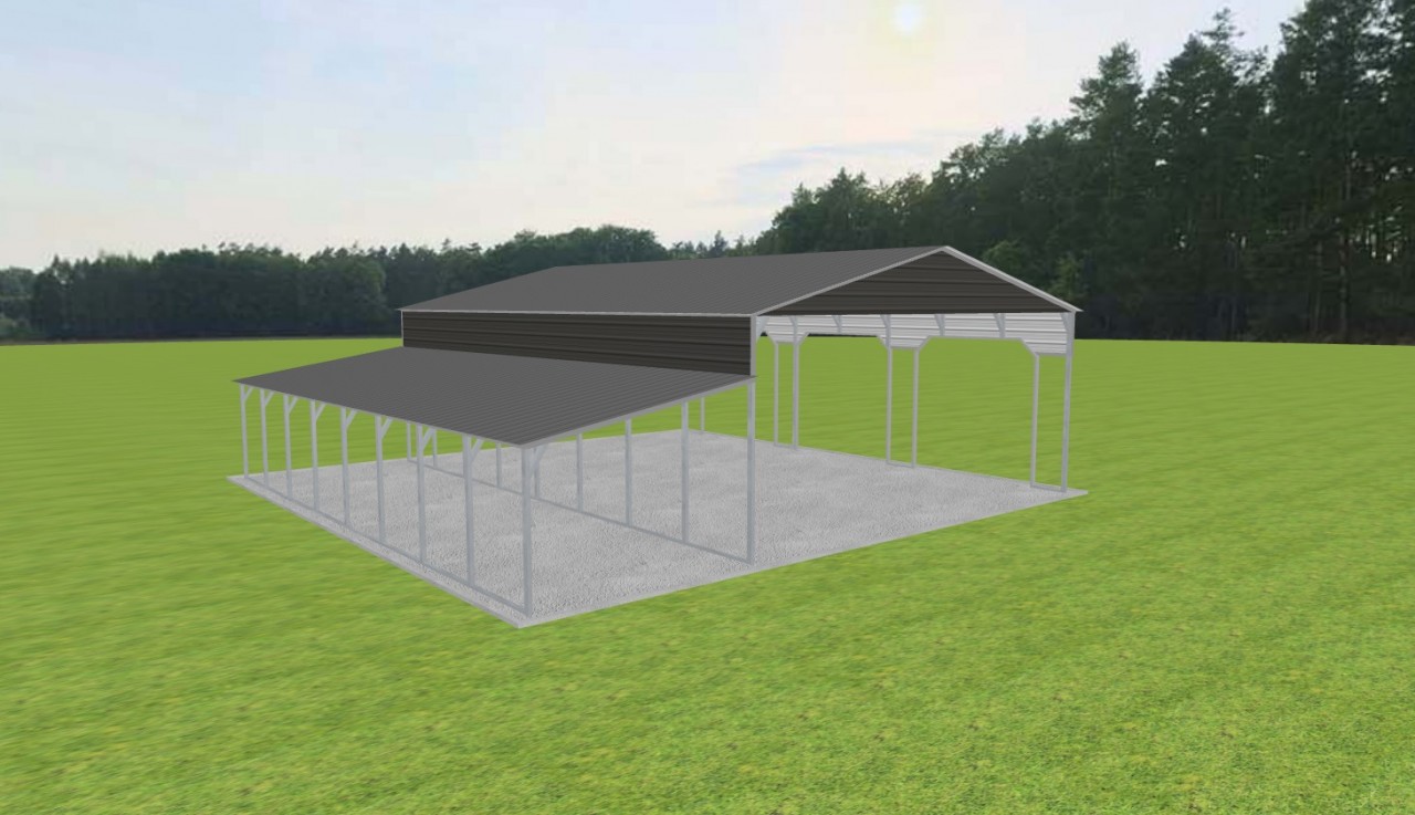 3 Car Carport 28 x 40 x 12 — photo 1