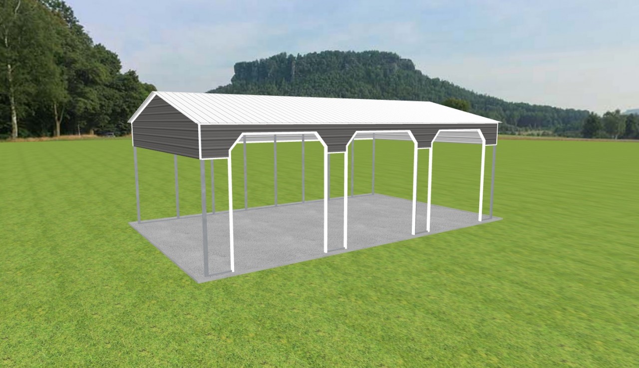 3 Car Carport 24 x 40 x 13 — photo 1