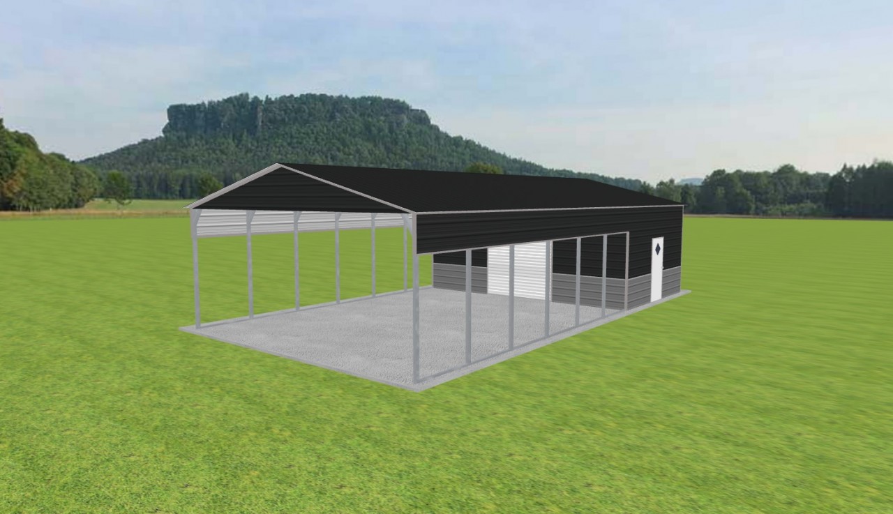 Carport with Storage 24 x 45 x 10 — photo 1