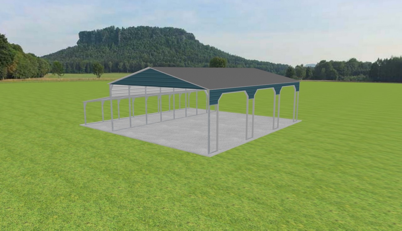3 Car Carport 28 x 40 x 11 — photo 1