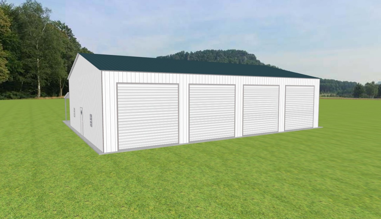 Garage with Lean To 42 x 60 x 14 — photo 1
