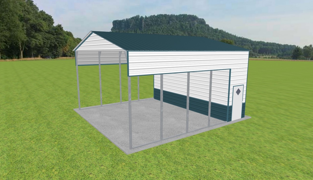 Carport with Storage 24 x 25 x 13 — photo 1