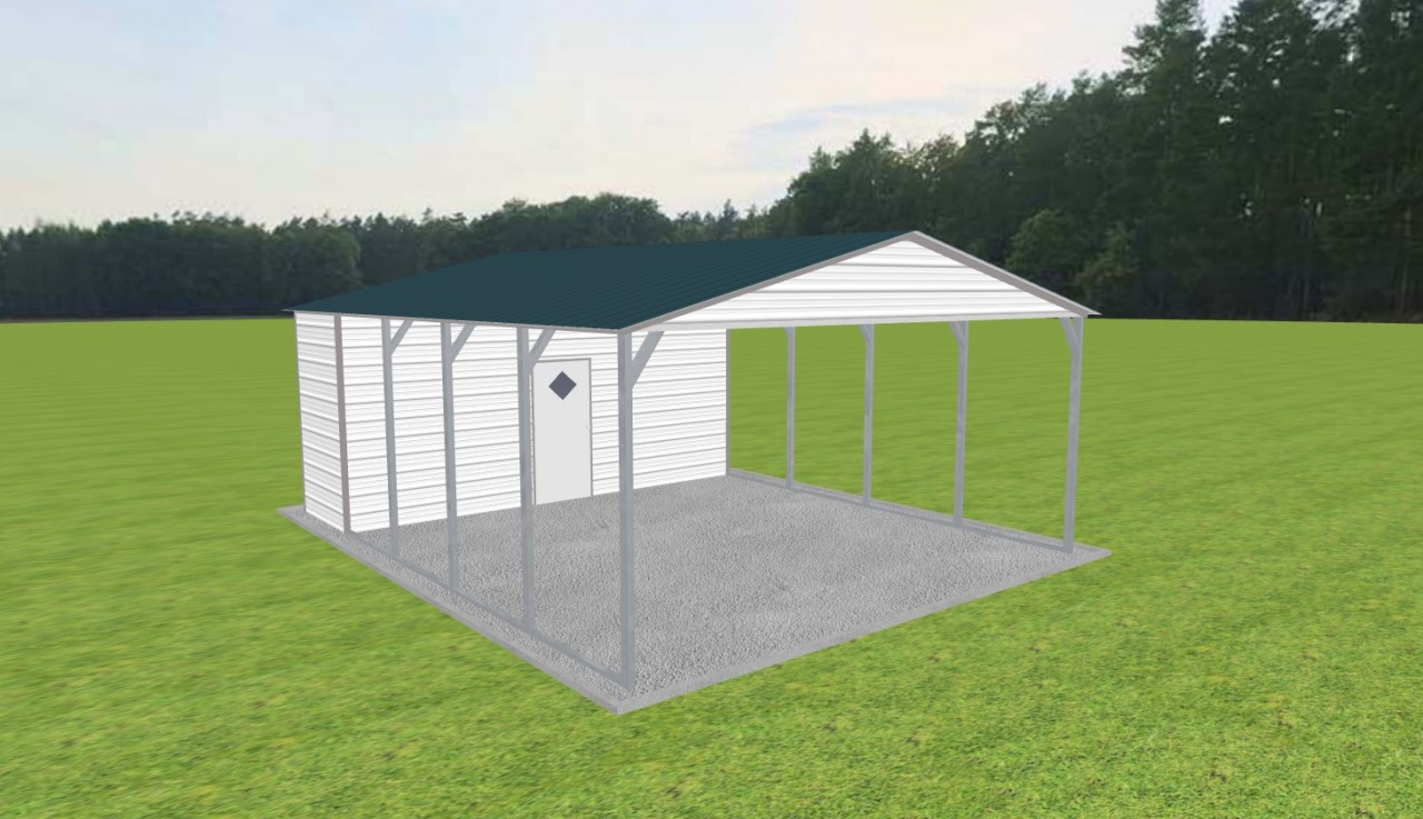 Carport with Storage 20 x 25 x 9 — photo 1